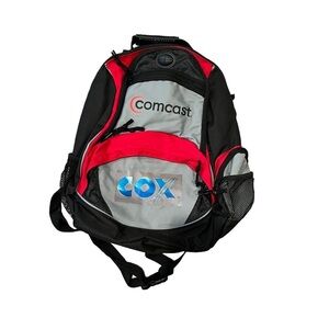 Backpack Men’s Black Red Gray Comcast Cox